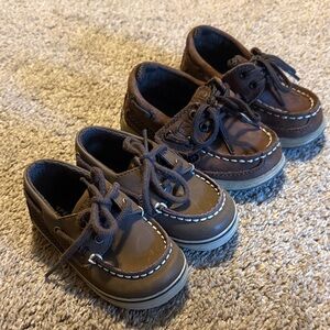 Two pairs of Sperry Baby Shoes
